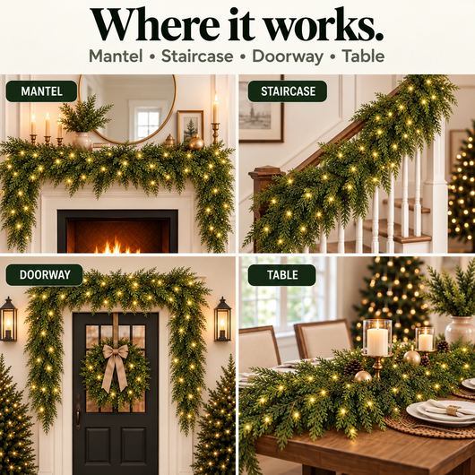 Real Touch Cedar Garlands (B1G1)